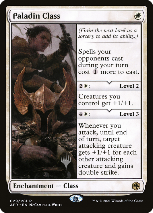Paladin Class (PPAFR-029) - Adventures in the Forgotten Realms Promos