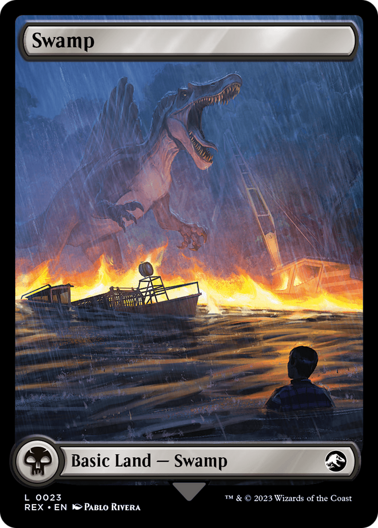 Swamp // Swamp (REX-023) - Jurassic World Collection Foil