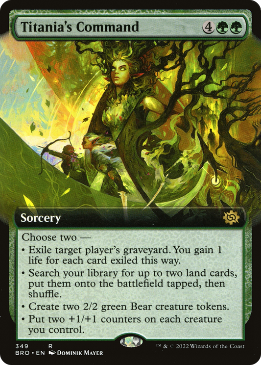 Titania's Command (BRO-349) - The Brothers' War: (Extended Art) Foil