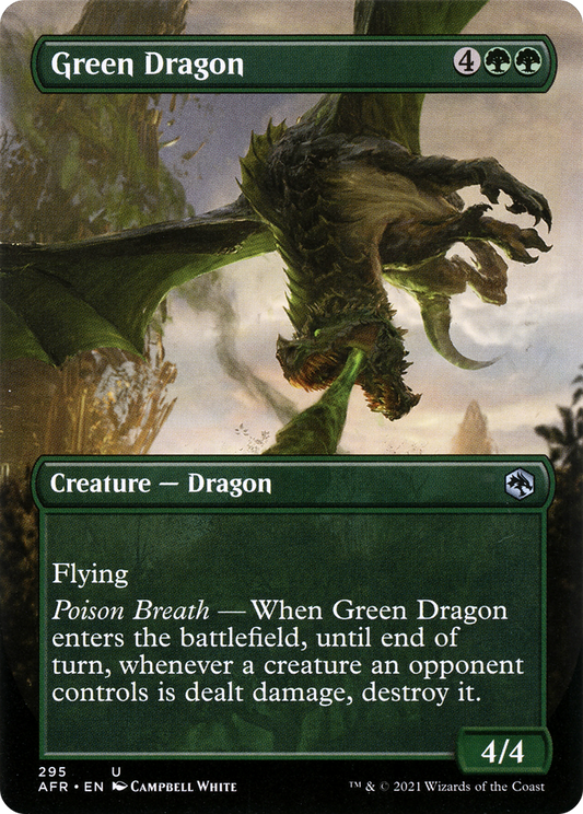 Green Dragon (AFR-295) - Adventures in the Forgotten Realms (Borderless) Foil