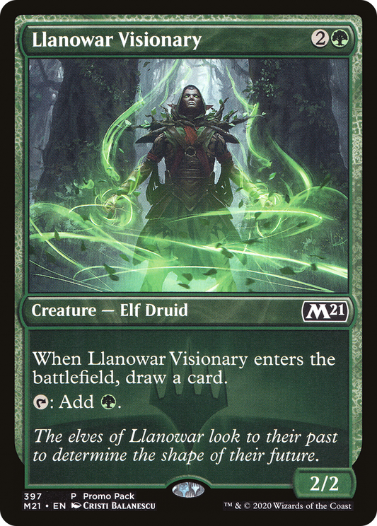 Llanowar Visionary (PPM21-397) - Core Set 2021 Foil