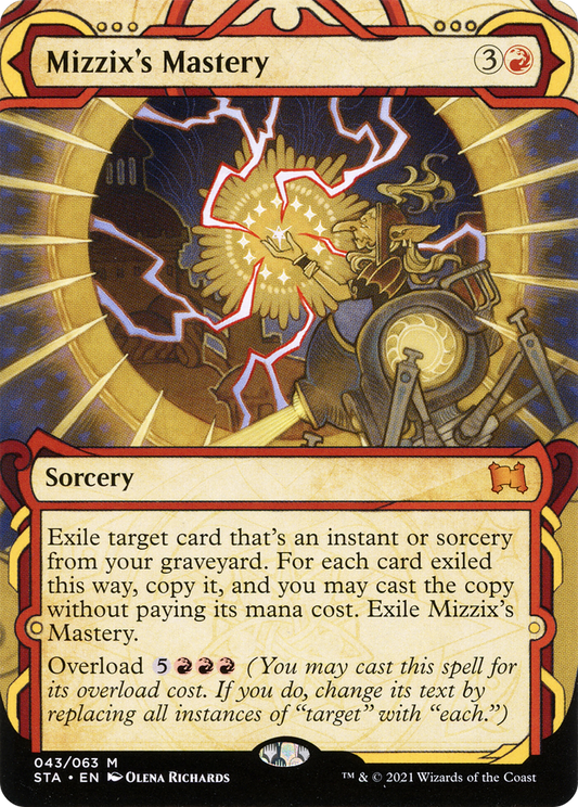 Mizzix's Mastery (STA-043) - Strixhaven Mystical Archive: (Showcase) (Borderless) Foil