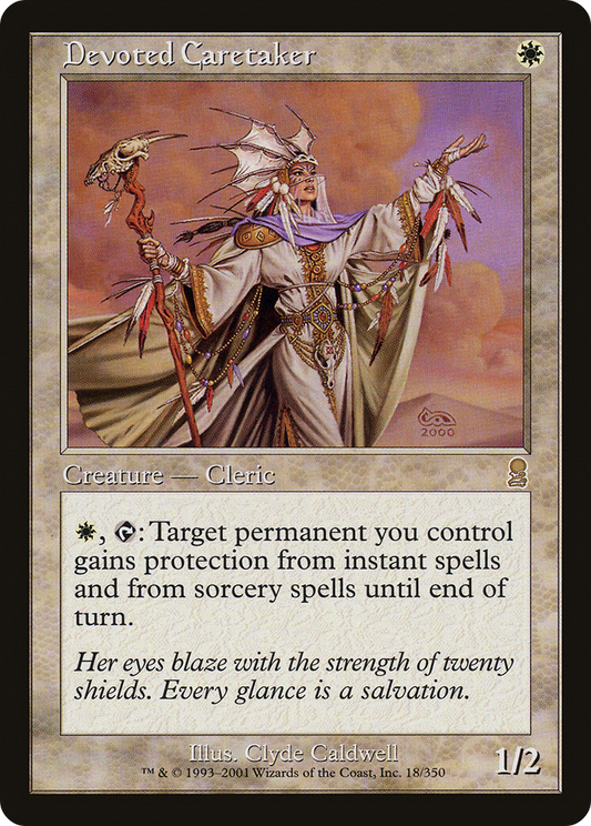 Devoted Caretaker (ODY-018) - Odyssey Foil