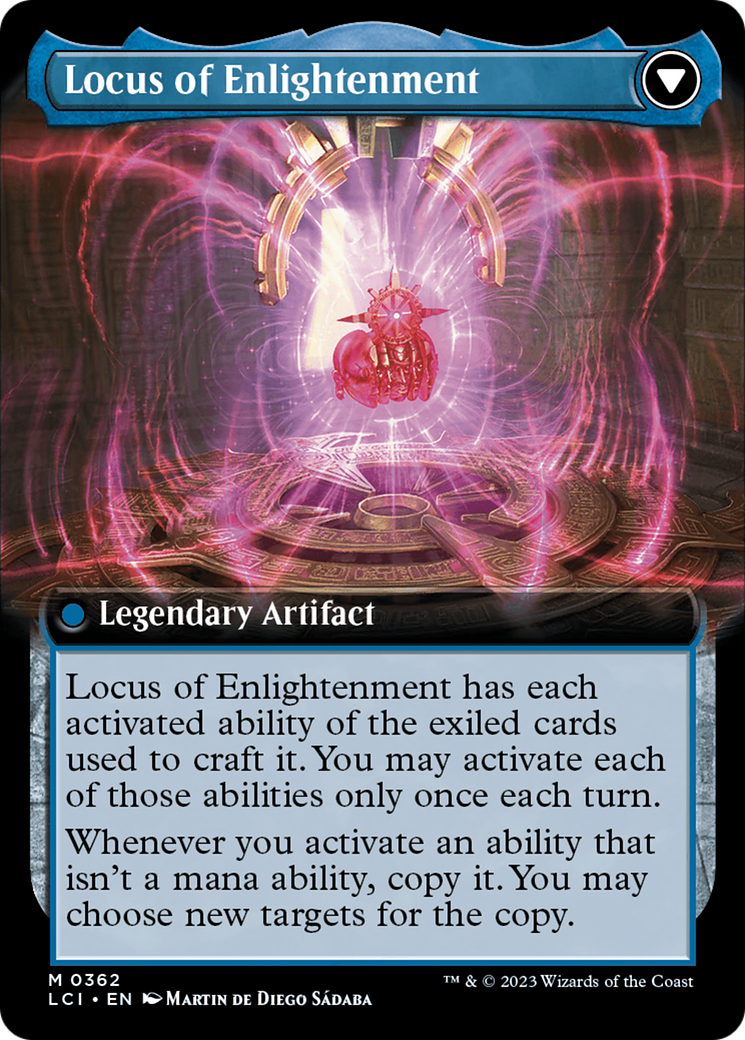 The Enigma Jewel // Locus of Enlightenment (LCI-362) - The Lost Caverns of Ixalan: (Extended Art)