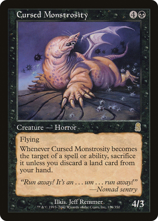 Cursed Monstrosity (ODY-126) - Odyssey Foil