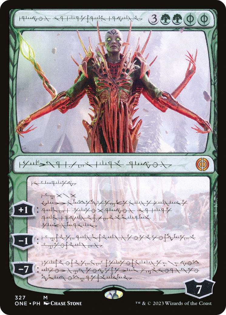 Nissa, Ascended Animist (ONE-327) - Phyrexia: All Will Be One: (Showcase)