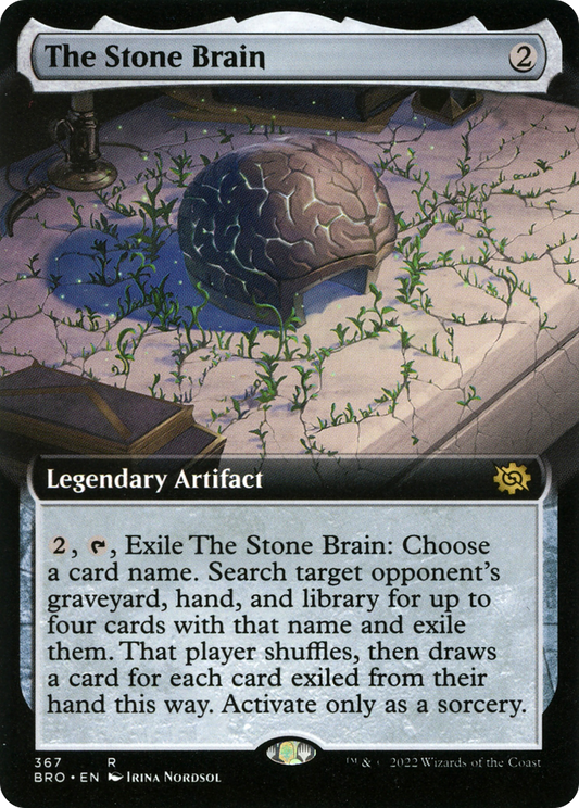 The Stone Brain (BRO-367) - The Brothers' War: (Extended Art) Foil