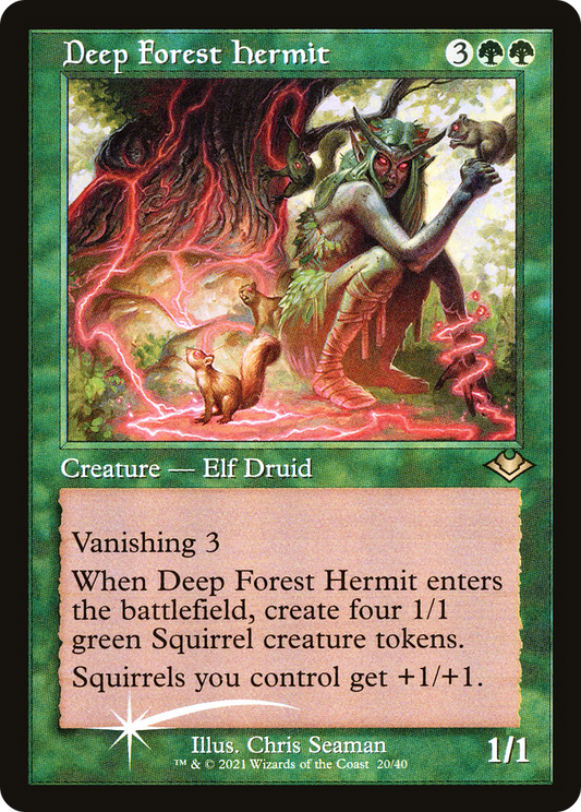 Deep Forest Hermit (MH1-020) - Modern Horizons 1 Timeshifts Etched Foil