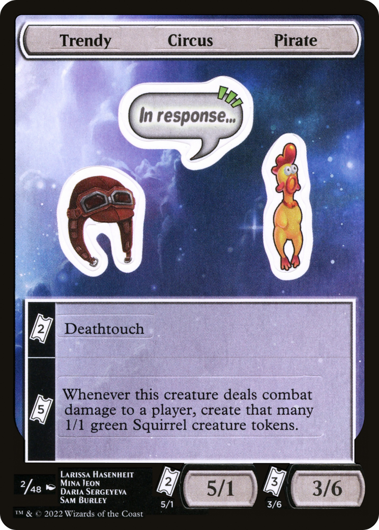 Trendy Circus Pirate (UNF-002) - Unfinity Sticker Sheets Foil