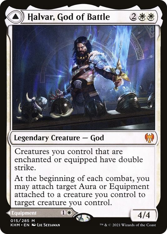 Halvar, God of Battle // Sword of the Realms (KHM-015) - Kaldheim Foil