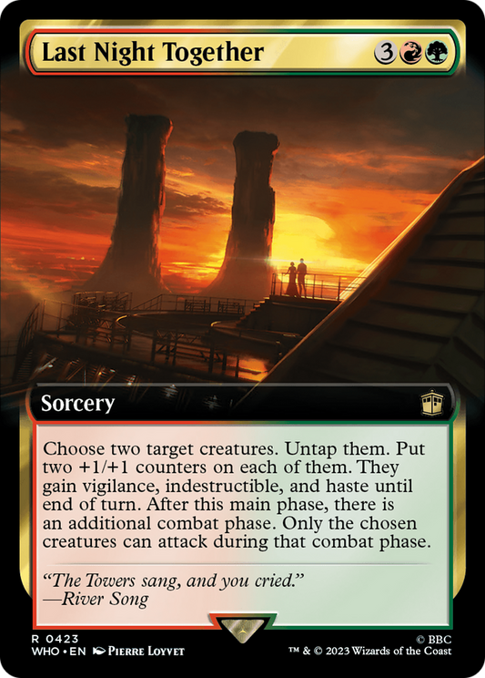Last Night Together (WHO-423) - Doctor Who: (Extended Art) Foil