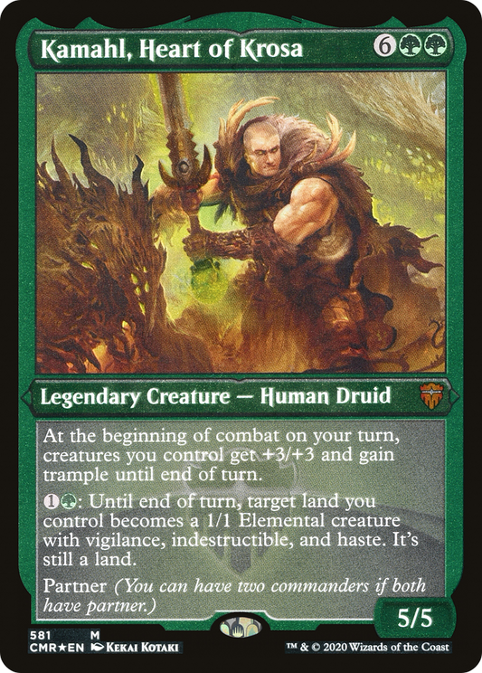 Kamahl, Heart of Krosa (CMR-581) - Commander Legends Etched Foil