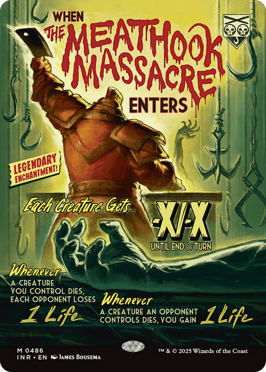 The Meathook Massacre (INR-486) - Innistrad Remastered: (Showcase, enchantment) (Borderless) Foil