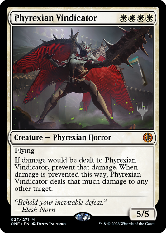 Phyrexian Vindicator (PPONE-27P) - Phyrexia: All Will Be One Promos Foil