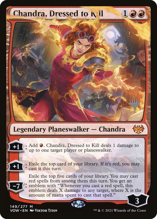 Chandra, Dressed to Kill (PPDMU-149P) - Innistrad: Crimson Vow Promos Foil