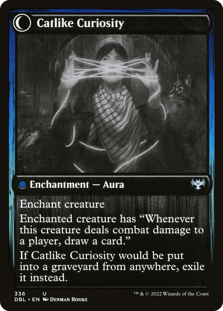 Mischievous Catgeist // Catlike Curiosity (DBL-336) - Innistrad: Double Feature: (Double Faced Transform) Foil