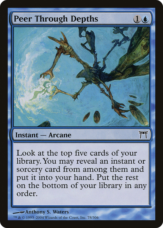 Peer Through Depths (CHK-078) - Champions of Kamigawa Foil