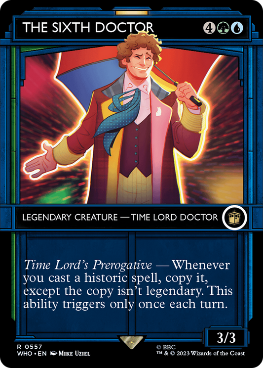 The Sixth Doctor (WHO-557) - Doctor Who: (Showcase) (Borderless) Foil