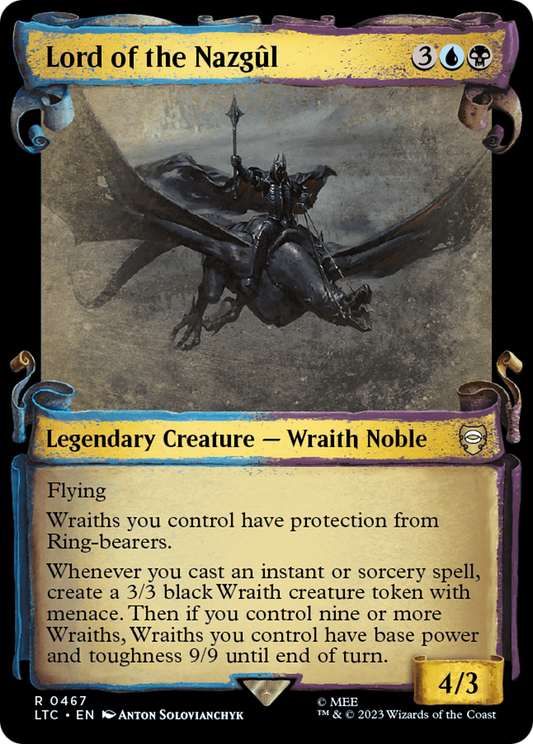Lord of the Nazgûl (LTC-467) - Tales of Middle-earth Commander: (Showcase) Foil