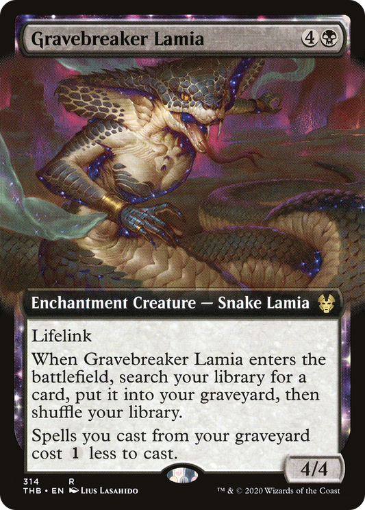 Gravebreaker Lamia (THB-314) - Theros Beyond Death: (Extended Art, enchantment)