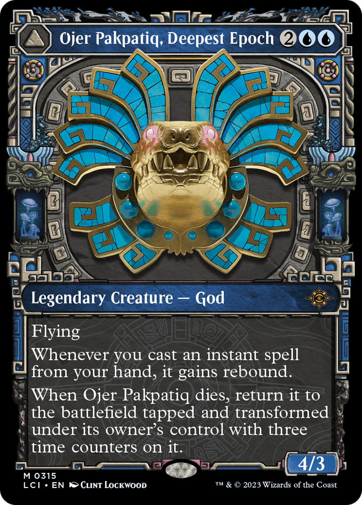 Ojer Pakpatiq, Deepest Epoch // Temple of Cyclical Time (LCI-315) - The Lost Caverns of Ixalan: (Showcase) Foil