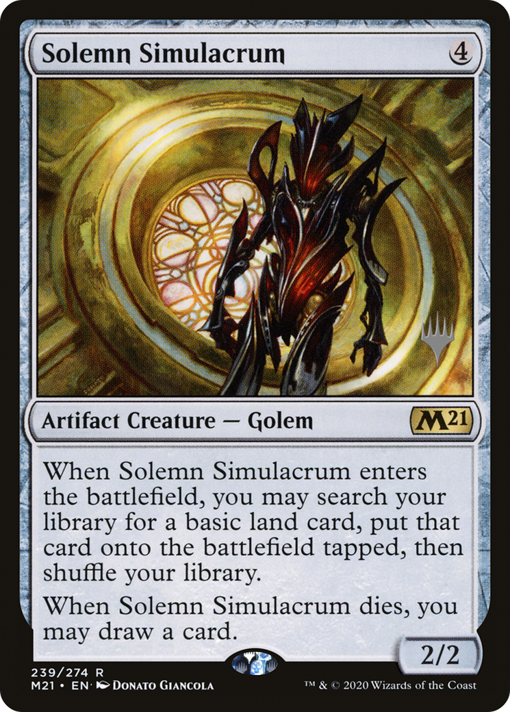 Solemn Simulacrum (PPM21-239) - Core Set 2021 Promos Foil