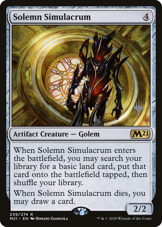 Solemn Simulacrum (PPM21-239) - Core Set 2021 Promos Foil
