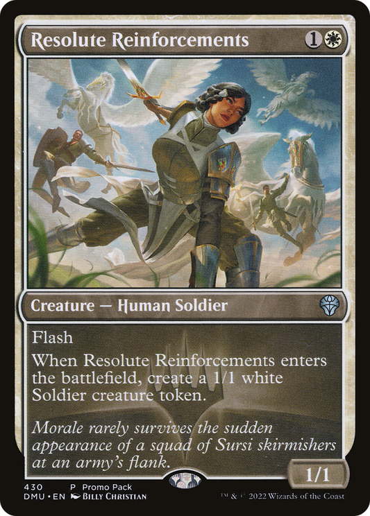 Resolute Reinforcements (PPDMU-430) - Dominaria United Foil
