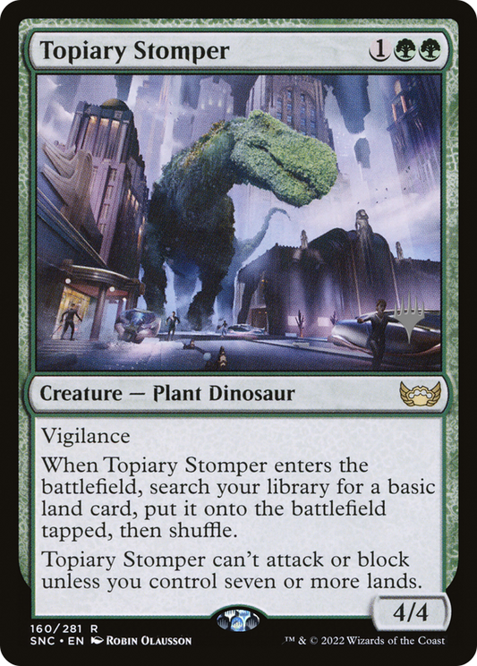 Topiary Stomper (PPSNC-160) - Streets of New Capenna Promos Foil