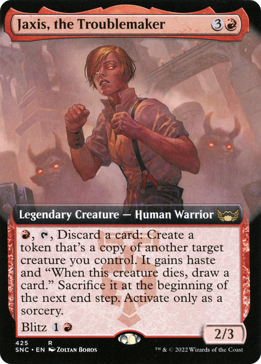 Jaxis, the Troublemaker (SNC-425) - Streets of New Capenna: (Extended Art) Foil
