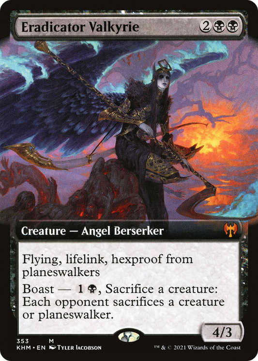 Eradicator Valkyrie (KHM-353) - Kaldheim: (Extended Art) Foil
