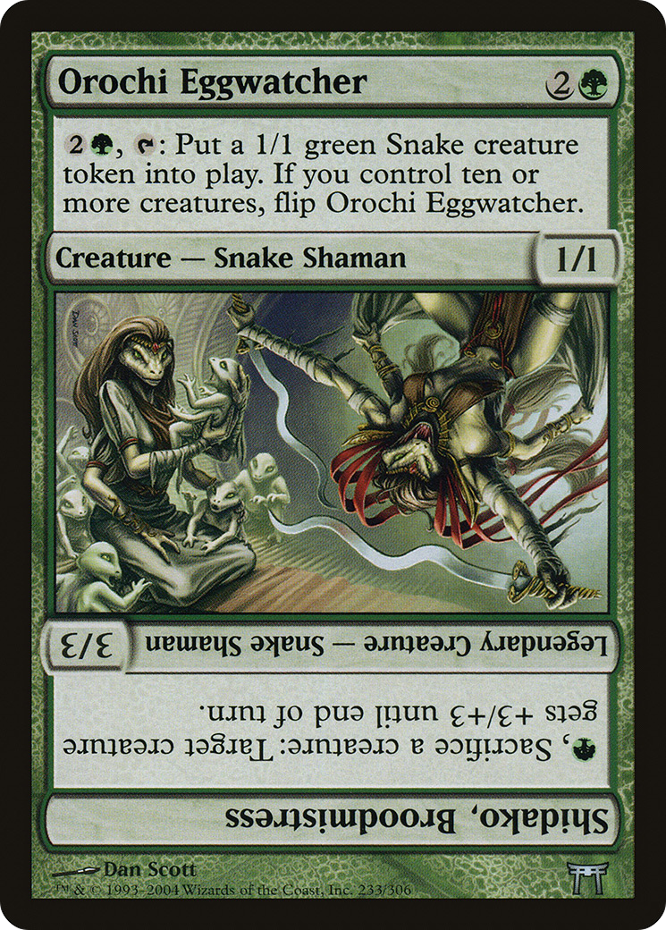 Orochi Eggwatcher // Shidako, Broodmistress (CHK-233) - Champions of Kamigawa Foil