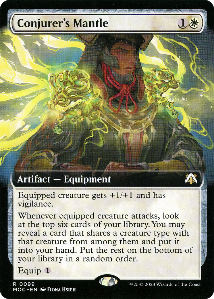 Conjurer's Mantle (MOC-099) - March of the Machine Commander: (Extended Art) Foil