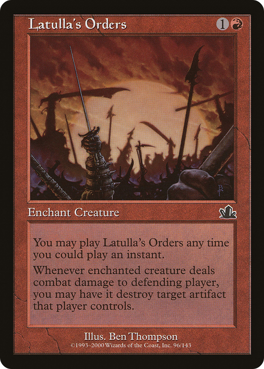 Latulla's Orders (PCY-096) - Prophecy Foil