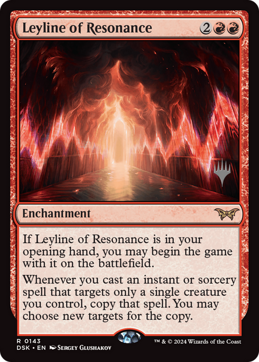 Leyline of Resonance (PPDSK-143) - Duskmourn: House of Horror Promos Foil