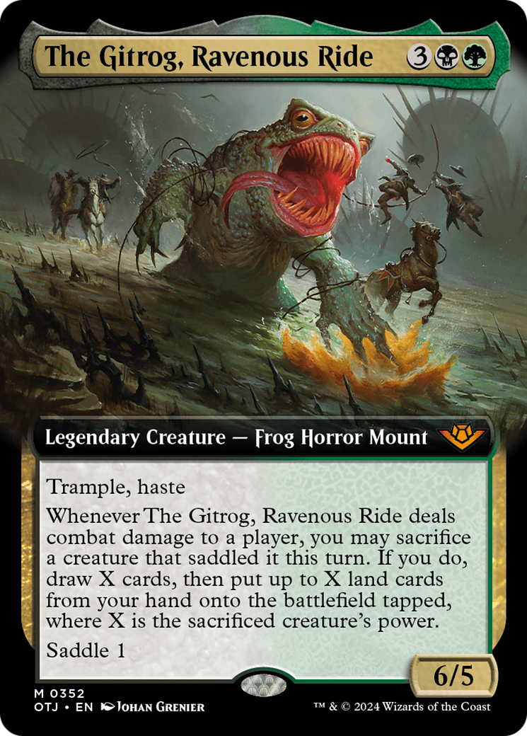 The Gitrog, Ravenous Ride (OTJ-352) - Outlaws of Thunder Junction: (Extended Art)