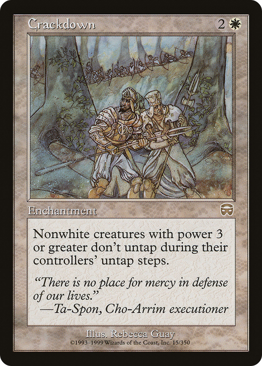 Crackdown (MMQ-015) - Mercadian Masques Foil