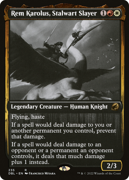 Rem Karolus, Stalwart Slayer (DBL-235) - Innistrad: Double Feature Foil