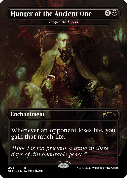 Exquisite Blood (SLD-206) - Secret Lair Drop / Hunger of the Ancient One (Borderless) Foil