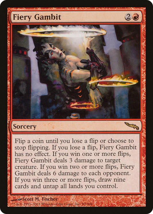 Fiery Gambit (MRD-090) - Mirrodin Foil