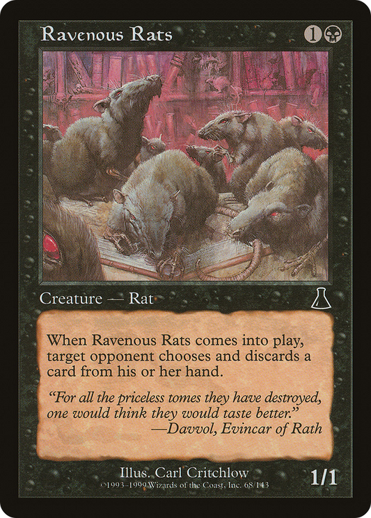 Ravenous Rats (UDS-068) - Urza's Destiny Foil