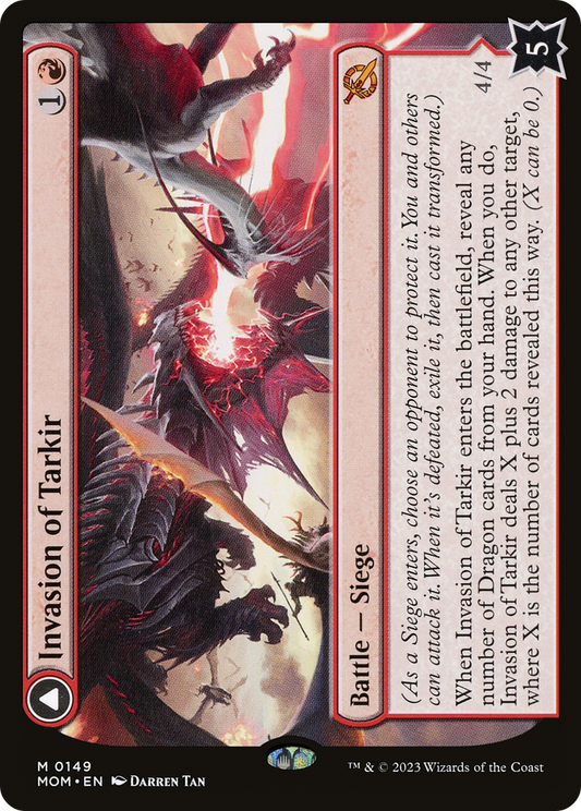 Invasion of Tarkir // Defiant Thundermaw (MOM-149) - March of the Machine Foil