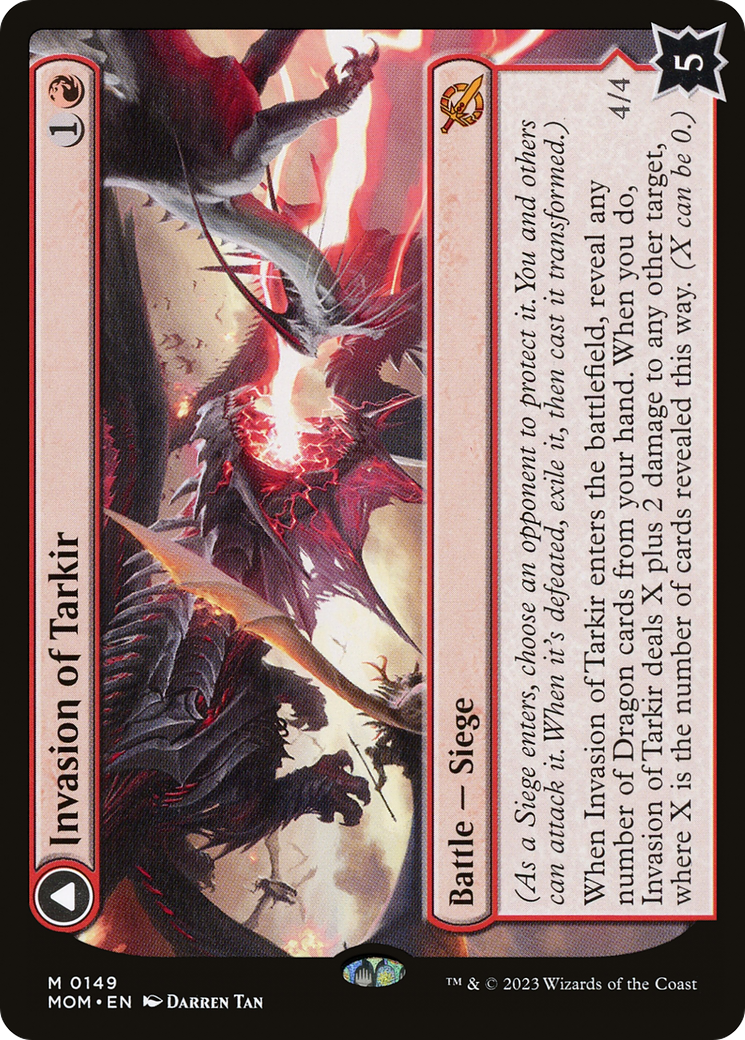 Invasion of Tarkir // Defiant Thundermaw (MOM-149) - March of the Machine Foil