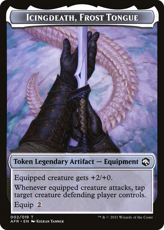 Icingdeath, Frost Tongue (AFR-002) - Adventures in the Forgotten Realms Tokens Foil