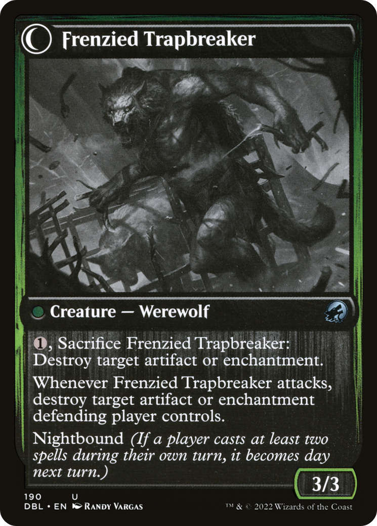 Outland Liberator // Frenzied Trapbreaker (DBL-190) - Innistrad: Double Feature: (Double Faced Transform) Foil