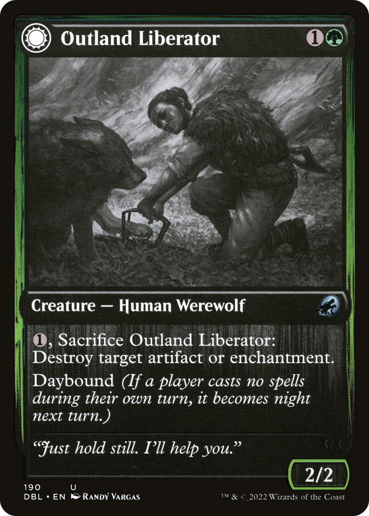 Outland Liberator // Frenzied Trapbreaker (DBL-190) - Innistrad: Double Feature: (Double Faced Transform) Foil