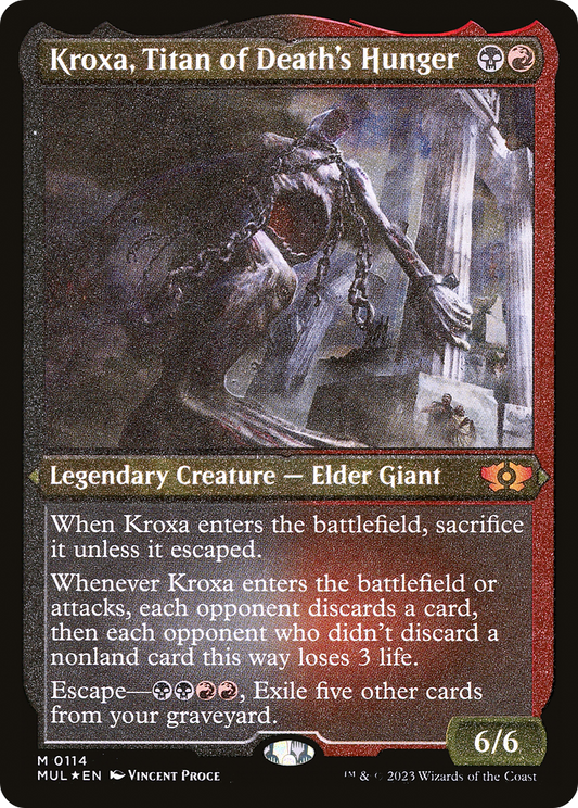 Kroxa, Titan of Death's Hunger (MUL-114) - Multiverse Legends Foil