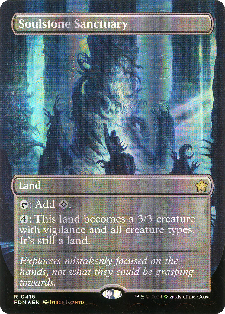 Soulstone Sanctuary (Borderless) (Mana Foil) (FDN-416) - Foundations (Borderless) Foil