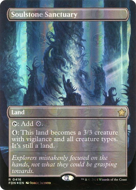 Soulstone Sanctuary (Borderless) (Mana Foil) (FDN-416) - Foundations (Borderless) Foil