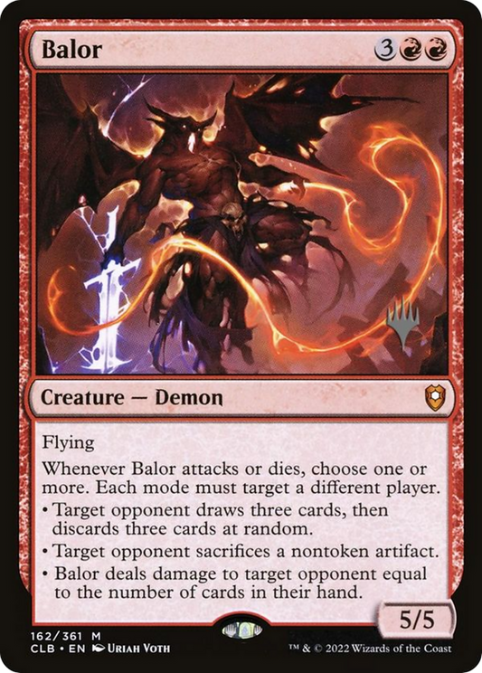 Balor (PPLCI-162P) - Battle for Baldur's Gate Promos: (stamped, promo) Foil